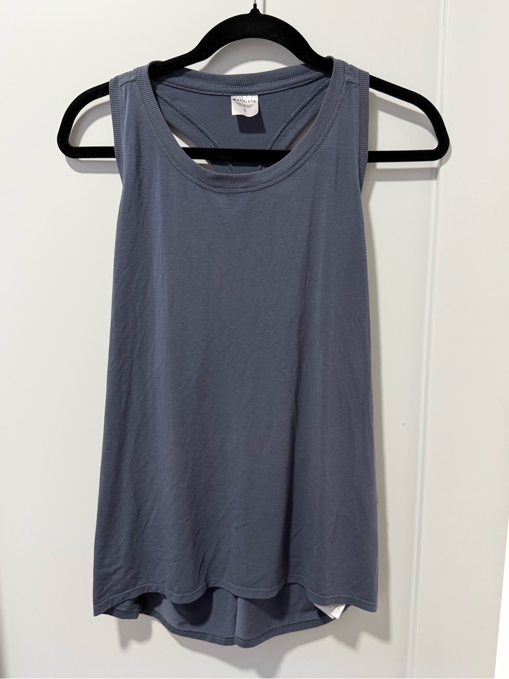 Athleta Slate Blue Scoop Neck Performance Tank